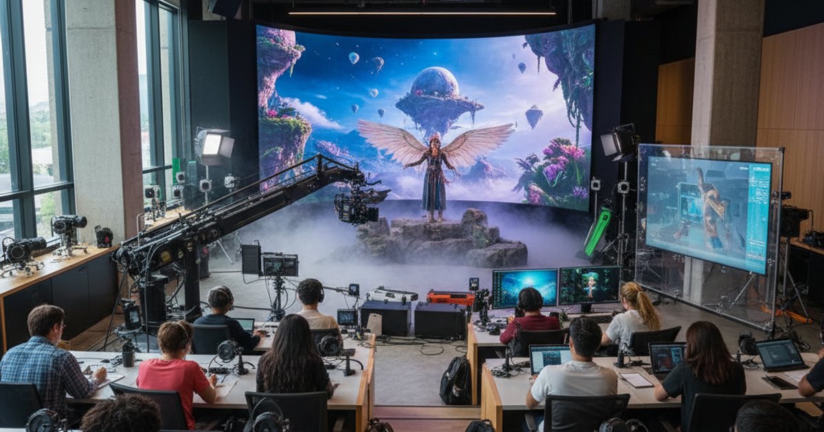 Future of film making school with virtual production technology