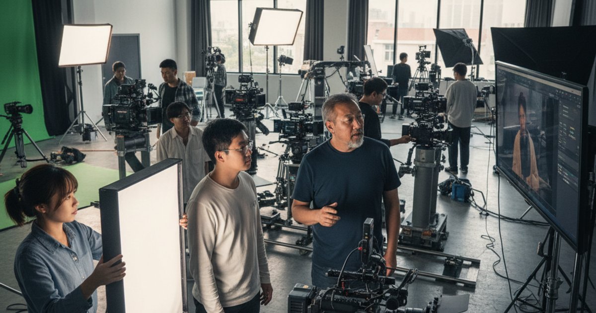 Cinematography courses in an Asian film school with high-tech equipment