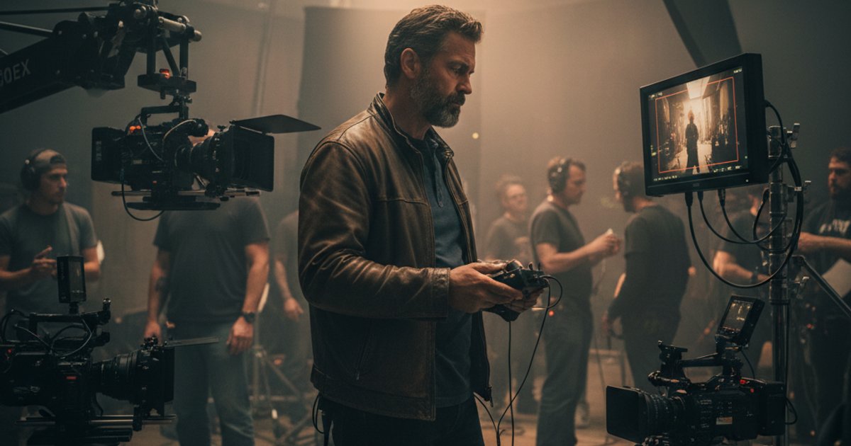 Experienced cinematographer on set, demonstrating lifelong learning and adaptability